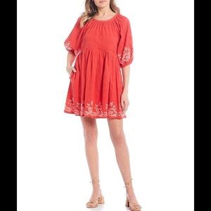 C&V Chelsea & Violet
Tie Back Embroidered Dress.NWT